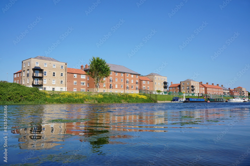 Apartment blocks on the river