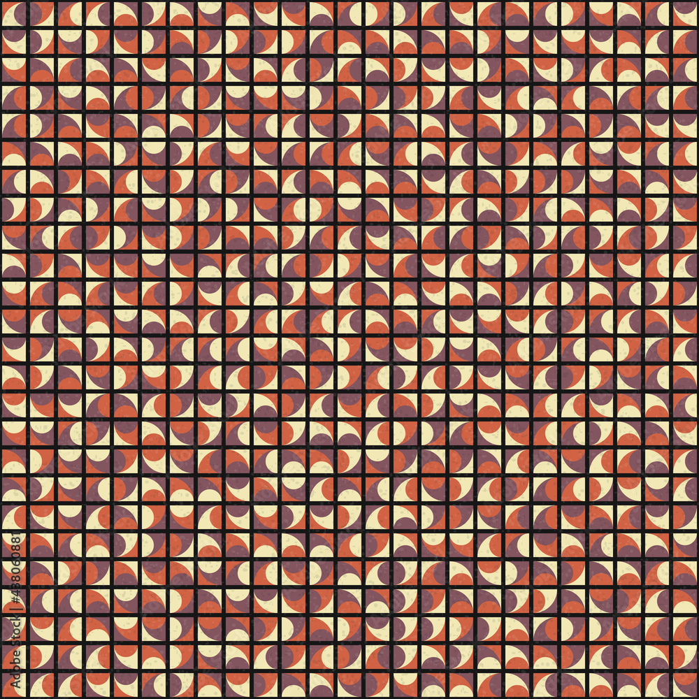 Fototapeta premium Abstract Geometric Pattern generative computational art illustration