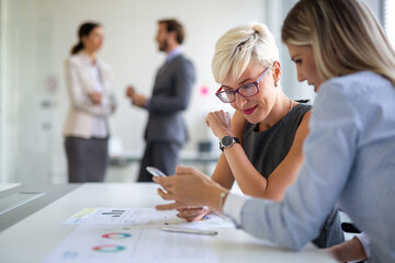Business people working as a team at the office