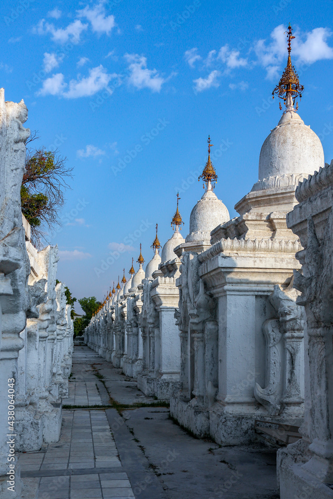 A few of the 729 stupa near the Kuthodow Pagoda - Mandalay - Myanmar