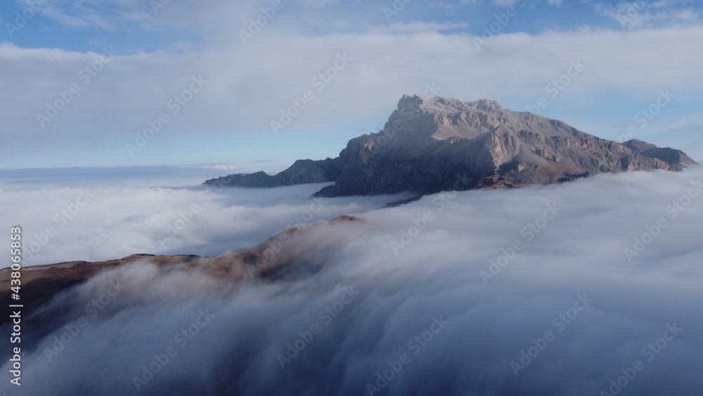 landscape with fog