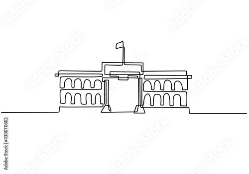 Classical building with col...