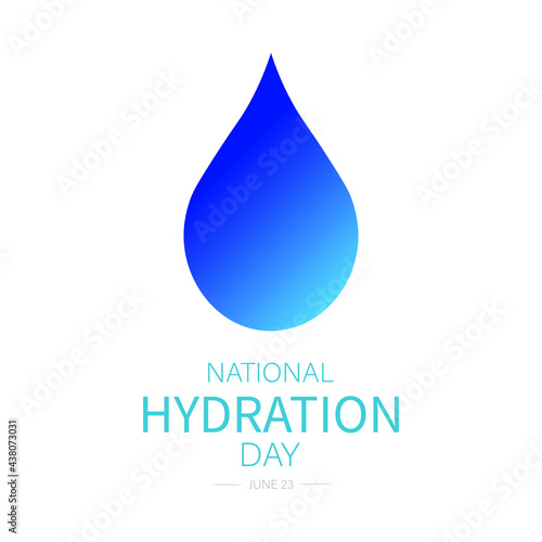 National Hydration Day ,Vector Illustration.