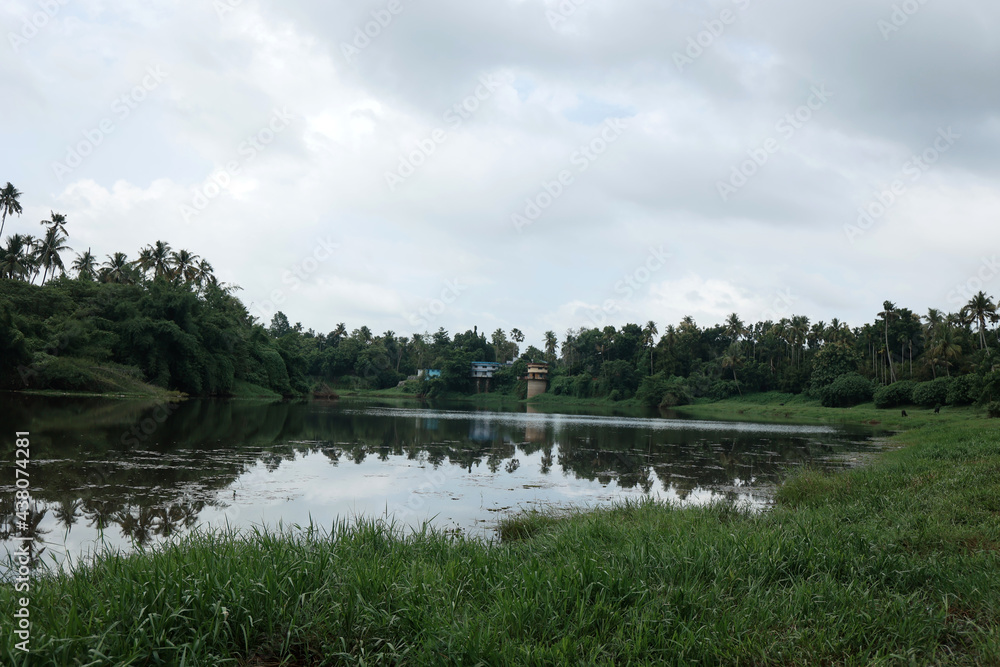 Kerala village landscape in Thrissur Kerala village landscape in Thrissur