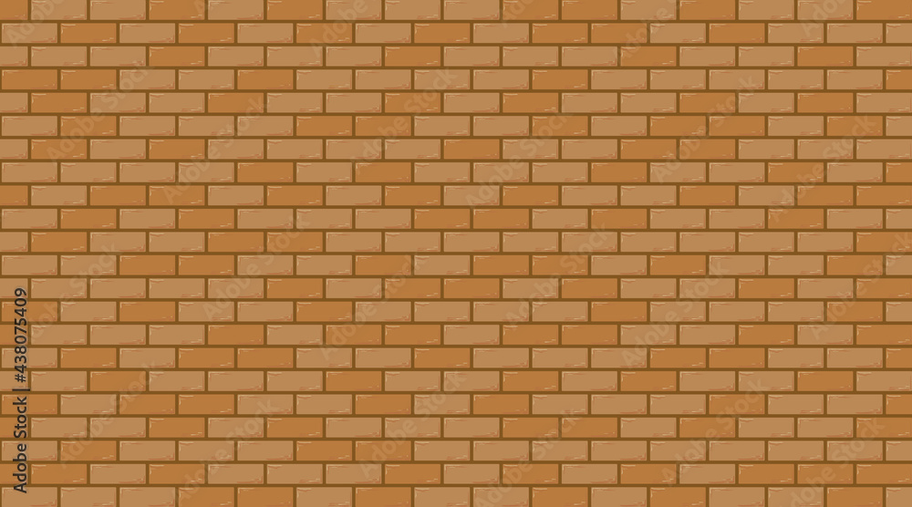 Obraz premium 茶色いレンガの壁