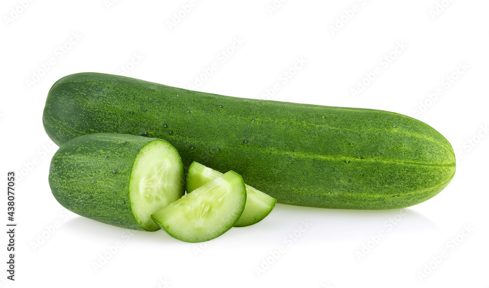cucumber isolated on white cucumber isolated on white