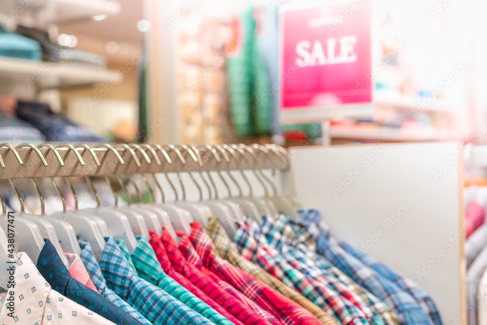 clothes in shop clothes in shop