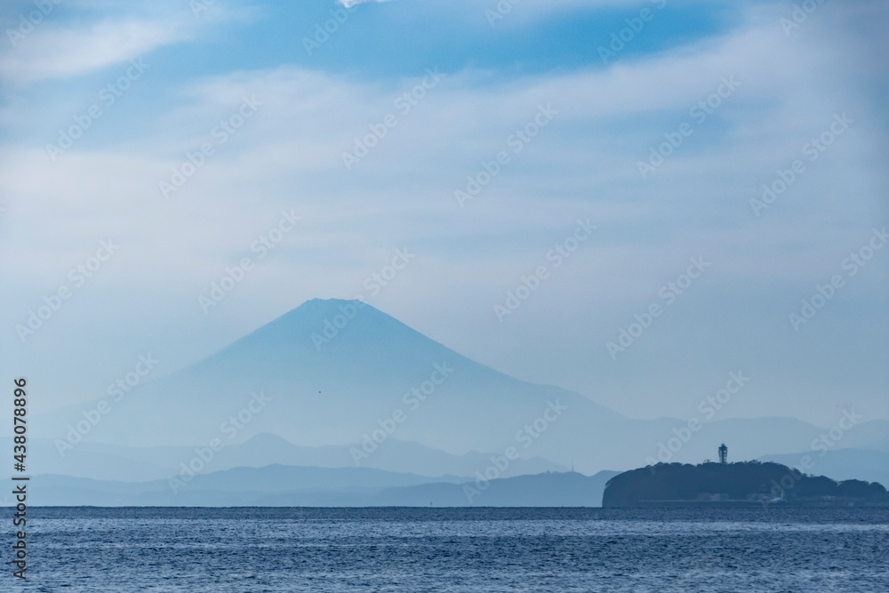 富士山と江ノ島