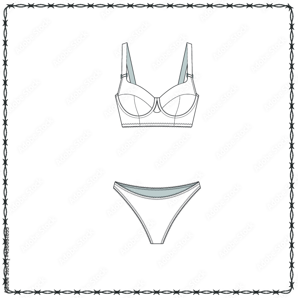 women's lingerie editable fashion flat sketch for creating new designs mockup women's lingerie editable fashion flat sketch for creating new designs mockup