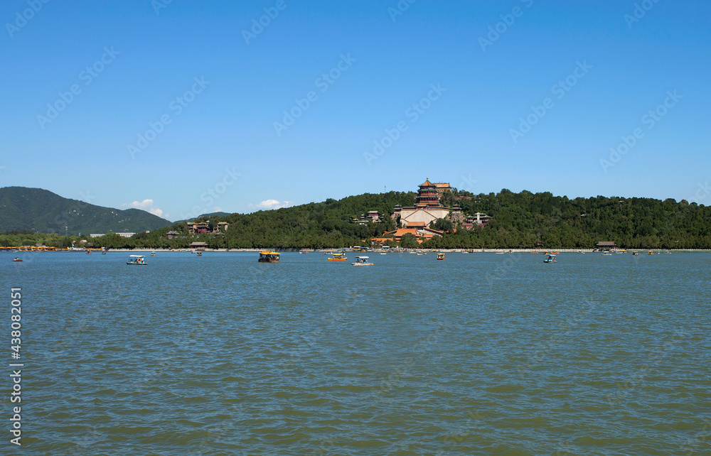 Overlooking the Buddha Incense Pavilion in the Summer Palace Overlooking the Buddha Incense Pavilion in the Summer Palace
