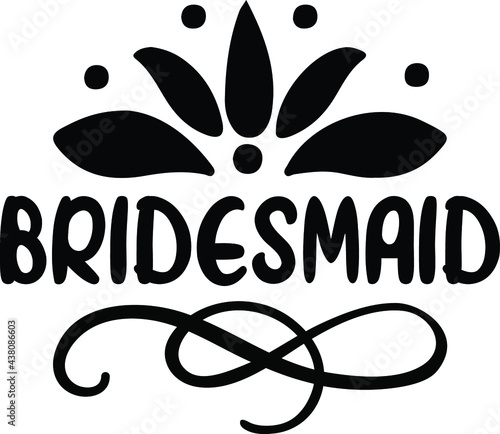 Bridesmaid, Bridal Party Vector