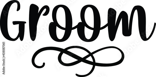 Groom, Bridal Party Vector