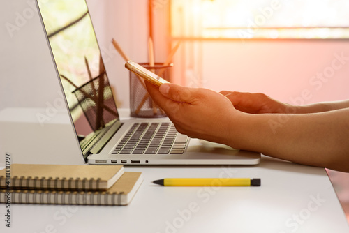 person working on laptop