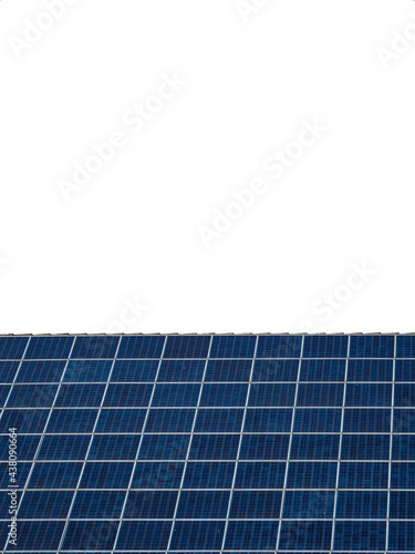 solar panel on white background  isolated