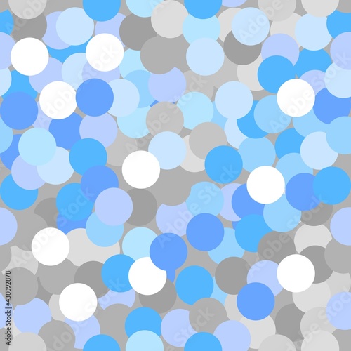 Abstract seamless pattern with the colored circles