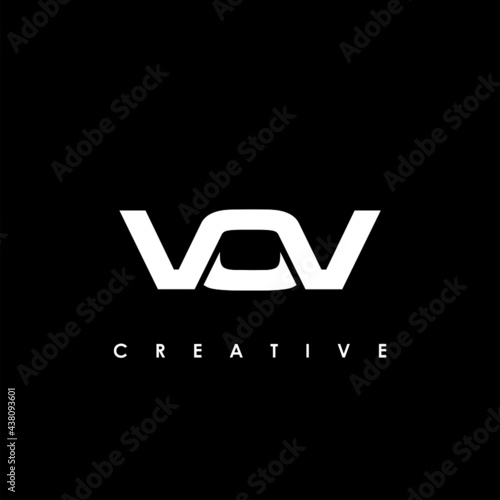 VOV Letter Initial Logo Design Template Vector Illustration photo