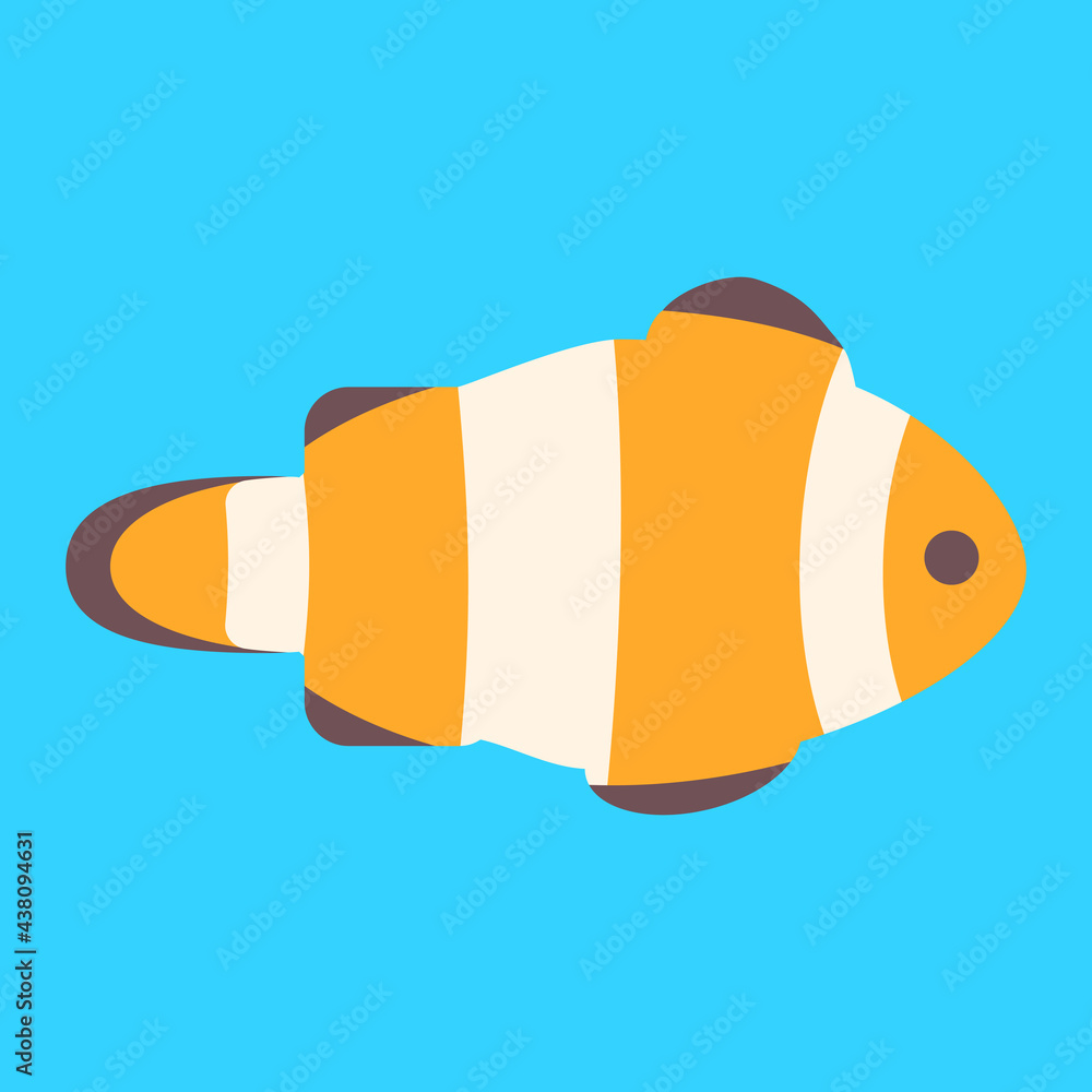 シンプルでかわいいカクレクマノミのイラスト フラットデザイン Stock Vector Adobe Stock シンプルでかわいいカクレクマノミのイラスト フラットデザイン Stock Vector Adobe Stock