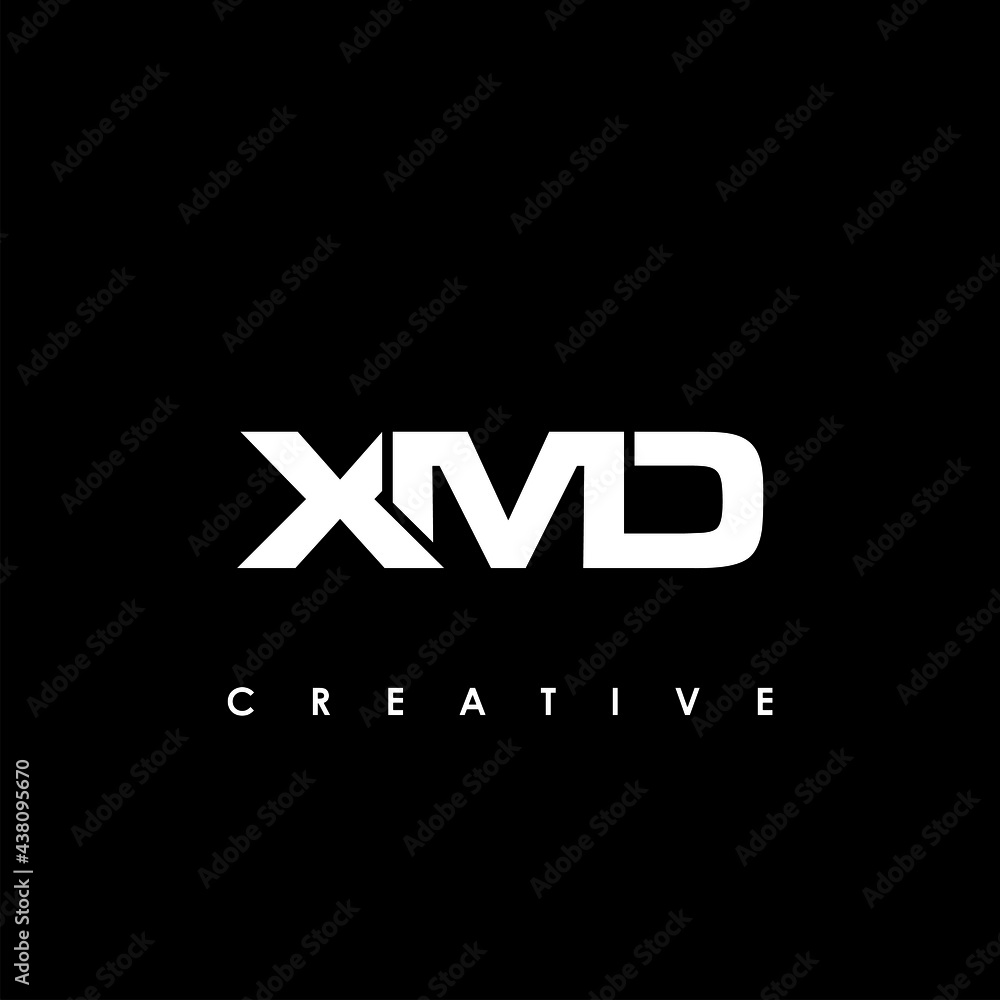 XMD Letter Initial Logo Design Template Vector Illustration