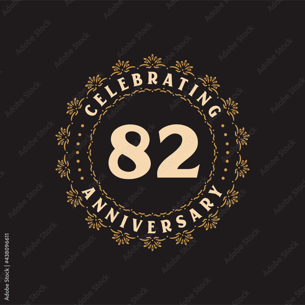 82 anniversary celebration, Greetings card for 82 years anniversary 82 anniversary celebration, Greetings card for 82 years anniversary