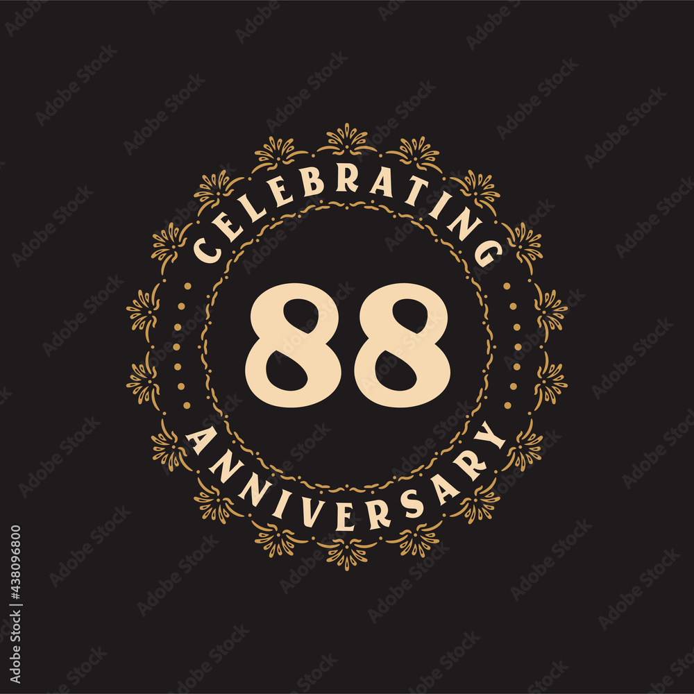 88 anniversary celebration, Greetings card for 88 years anniversary 88 anniversary celebration, Greetings card for 88 years anniversary
