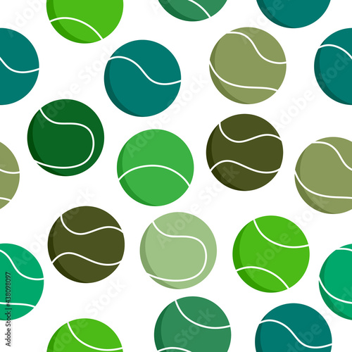 Tennis ball Seamless Patter...