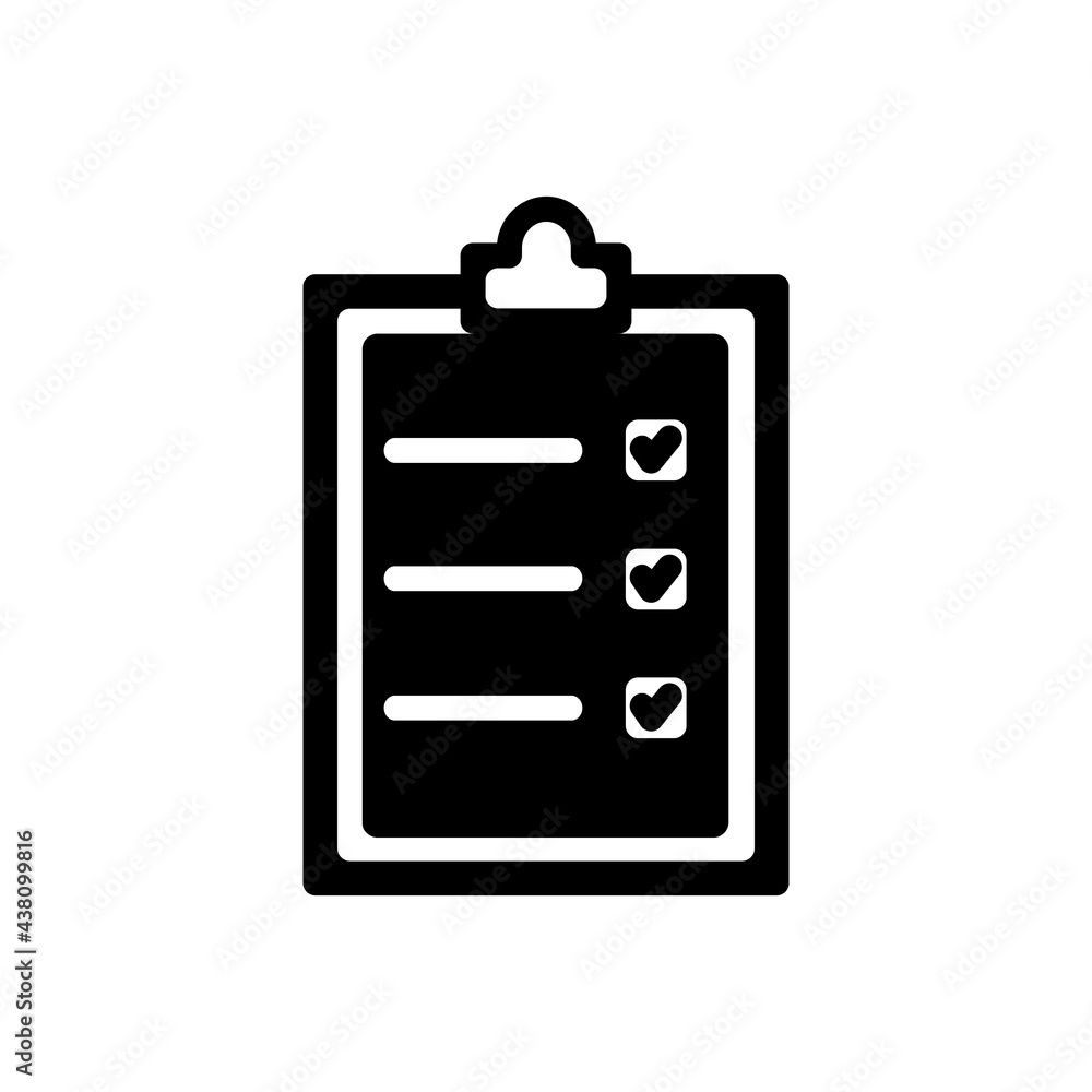 Clipboard Task Vector Icon in Glyph Style. Vector illustration icon can be used for an app, website, or part of a logo. Clipboard Task Vector Icon in Glyph Style. Vector illustration icon can be used for an app, website, or part of a logo.