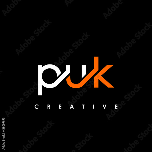 PUK Letter Initial Logo Design Template Vector Illustration