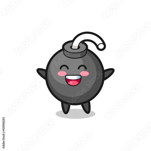 happy baby bomb cartoon character