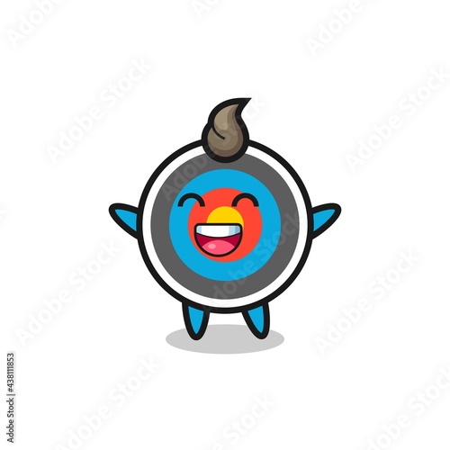 happy baby target archery cartoon character