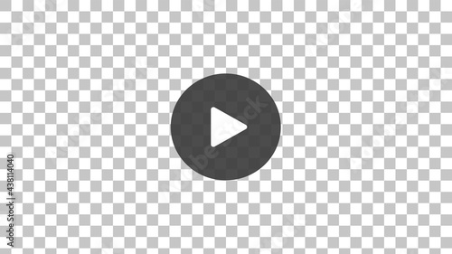 Free Download Play button on a transparent background. Video, audio player symbol. - GFXLoad