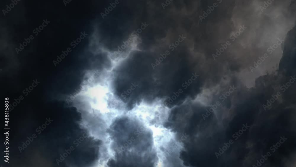 4K Massive Lightning Storm And Dark Clouds 4K Massive Lightning Storm And Dark Clouds