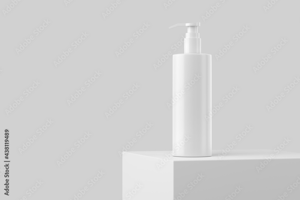 Cosmetics Bottle Jar Tube White Blank 3D Rendering Mockup Stock ...
