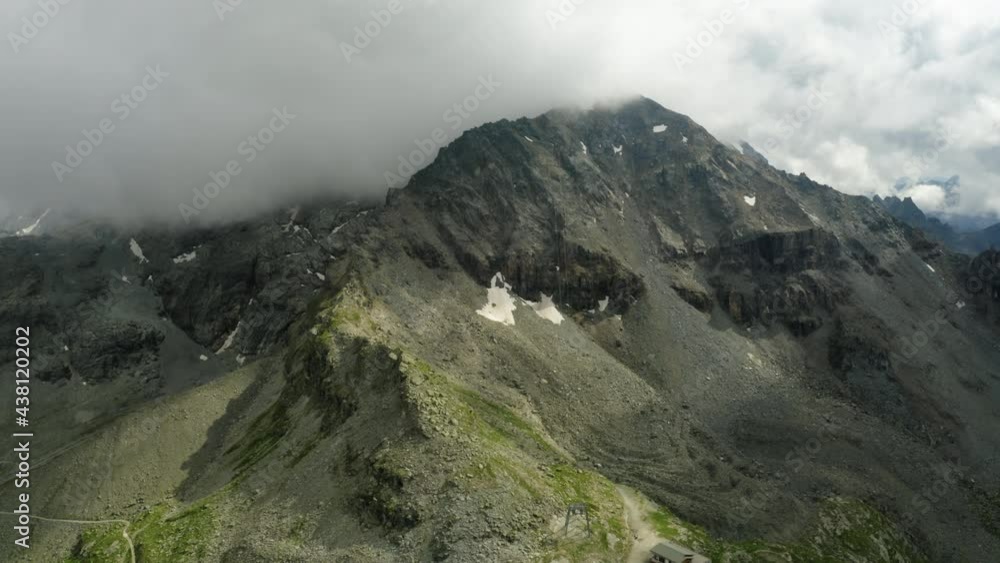 Flight to the Corvatsch mountain station. Switzerland. Flight to the Corvatsch mountain station. Switzerland.
