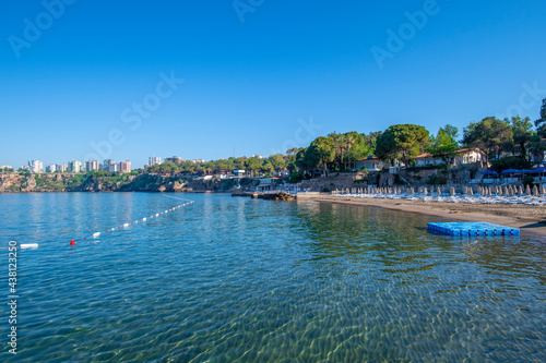 Fototapeta Naklejka Na Ścianę i Meble -  Coastal view of Antalya City in Turkey