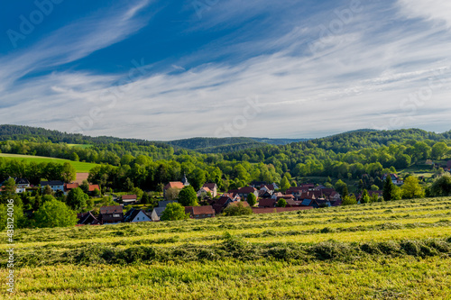 Sommer Spaziergang durch die schöne Stadt Schmalkalden - Thüringen - Deutschland photo