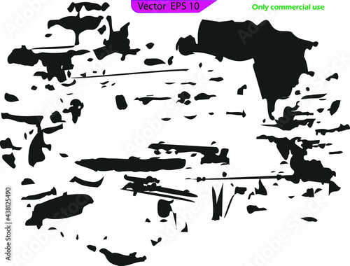 Grunge black on transparent background. Scratched Grunge Urban Background Texture Vector. Dust Overlay Distress Grainy Grungy Effect. Distressed Backdrop texture design. Old grunge black texture. 