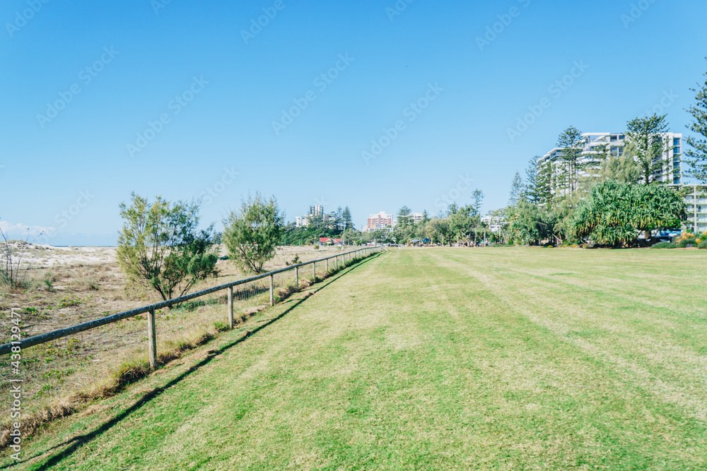 Grass park on the Gold Coast, Queensland