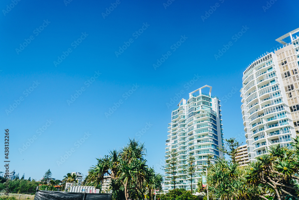 Tall buildings in Coolangatta, Gold Coast, Queensland