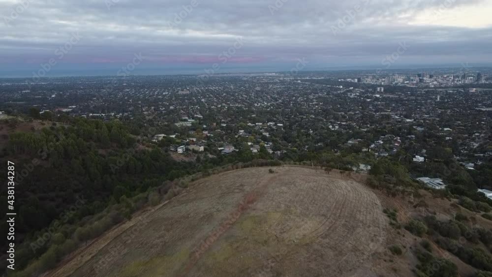 Suburbs and downtown of Adelaide city in Australia, aerial view Suburbs and downtown of Adelaide city in Australia, aerial view