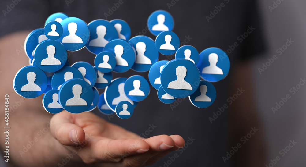 videoconference group of people talking in social network videoconference group of people talking in social network