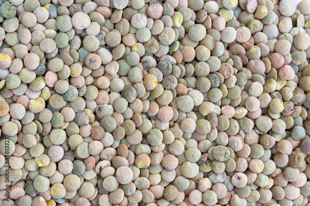 green lentils, close-up, food for background, green lentils, close-up, food for background,