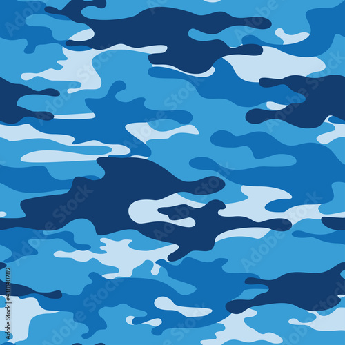  Camouflage seamless pattern from spots. Abstract camo. Military texture. Print on fabric and clothing. Vector illustration
