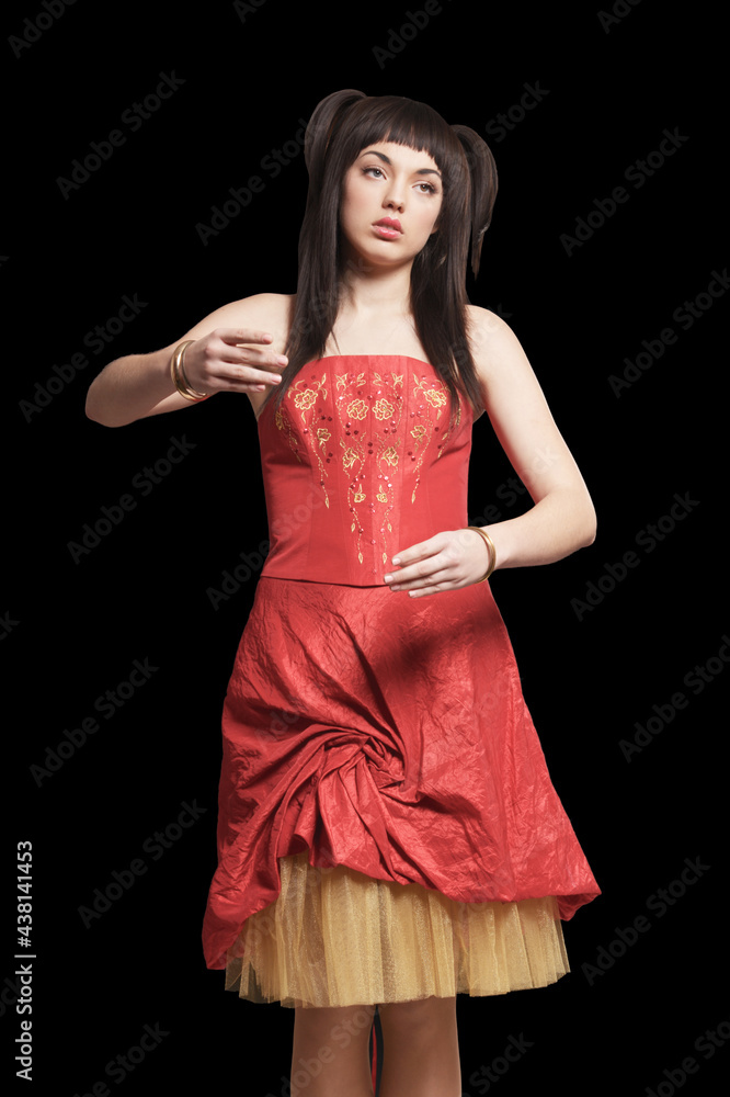 portrait of beautiful young woman posing portrait of beautiful young woman posing