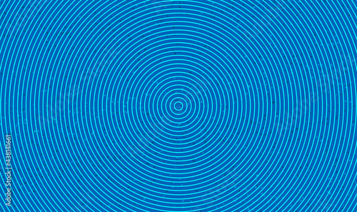 Abstract circles lines pattern round colorful blue light on blue background. Modern blue abstract background. Circular lines on a blue background. Technology  music concept. Vector illustration EPS10