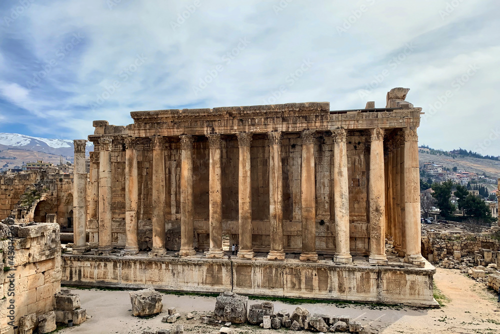 Roman temple of Bacchus at Baalbek in Lebanon, the Middle East