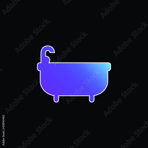 Bathtube blue gradient vector icon