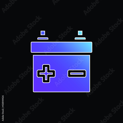 Battery blue gradient vector icon