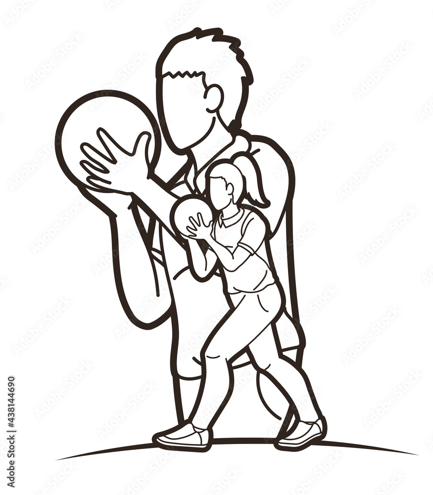 Bowling Sport Players Bowler Male and Female Action Cartoon Graphic Vector Bowling Sport Players Bowler Male and Female Action Cartoon Graphic Vector