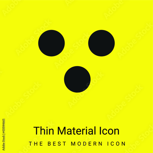 Because Mathematical Symbol minimal bright yellow material icon