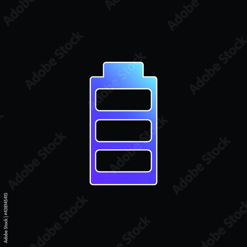 Battery blue gradient vector icon